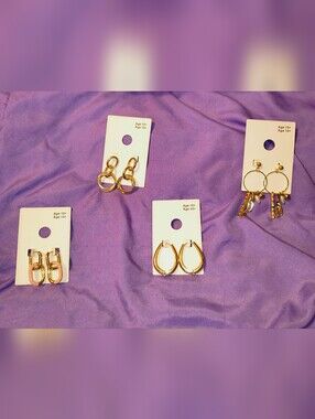 Gold Hoop Earring Sets